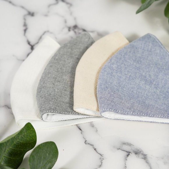 Set 4 pcs, 4 layers washable cotton face mask - Picture 1 of 6